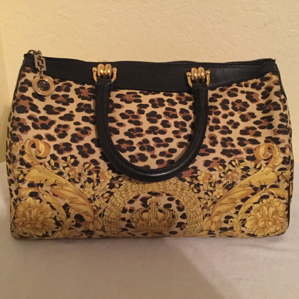 Rare Vintage Gianni Versace Leopard Animal Print